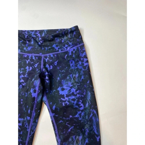 Lululemon Skinny Groove Pant Iris Flower Flower Purple Blue Women’s 4 Leggings - Picture 2 of 7